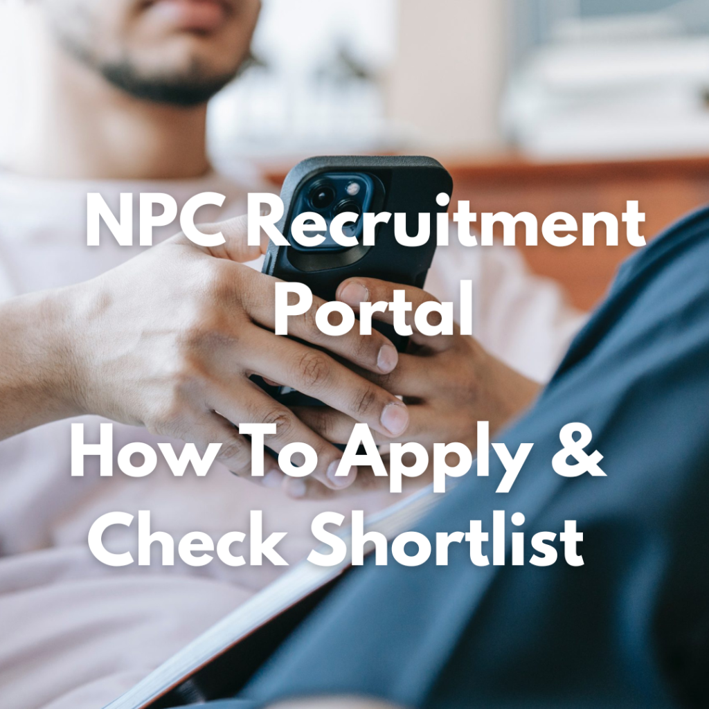 NPC Recruitment Portal Website
