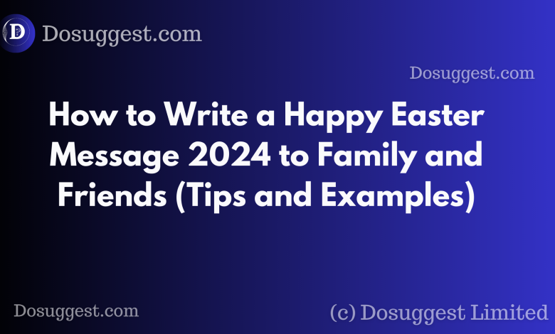Happy Easter Message 2024